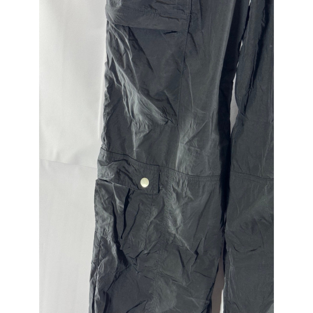 BDG By Urban Outfitters Women's Black Jemma Nylon Mid-Rise Cargo Pants SZ S