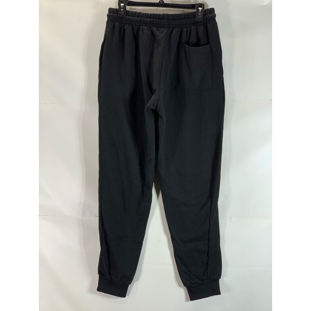 SPYDER Men's Solid Black Fleece Drawstring Pull-On Jogger Pants SZ M