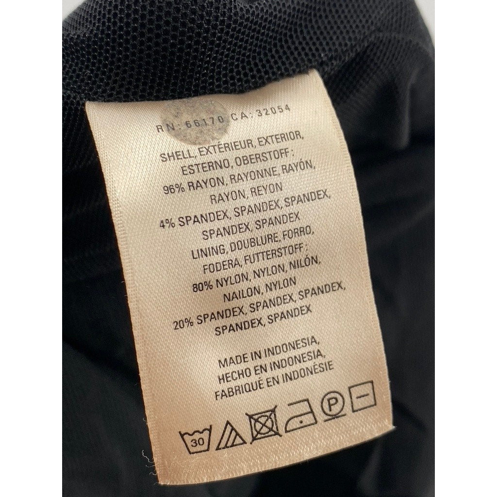 MOULINETTE SEOURS Women's Petite Black V-Neck Racerback Wide-Leg Jumpsuit SZ M/P