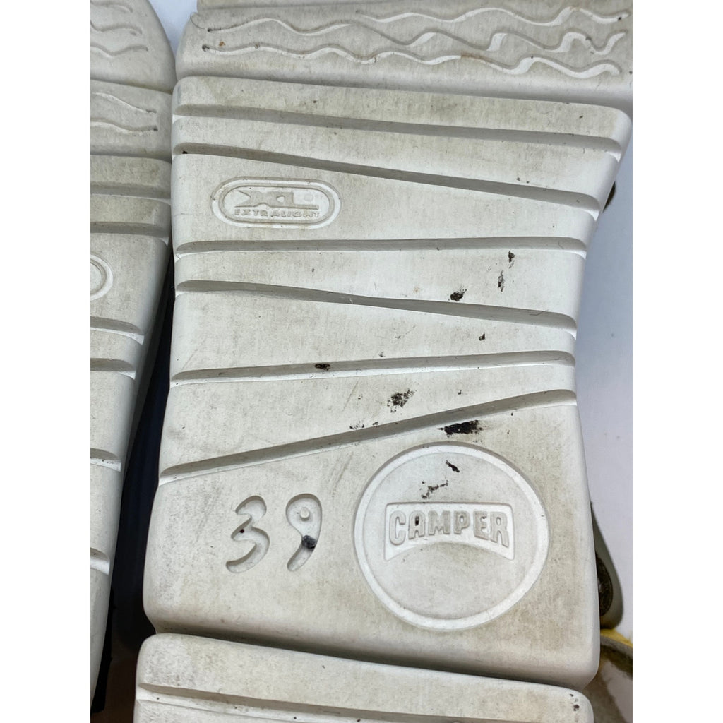 CAMPER Women's Yellow Leather Oruga Up Platform Wedge Sandals SZ 39(US8.5)