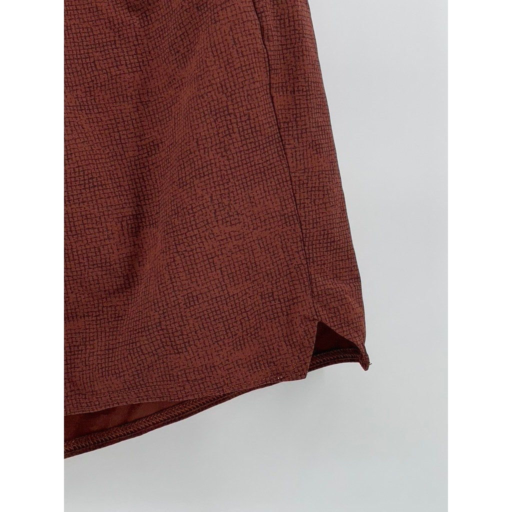 REI Men's Burgundy Drawstring Swim Trunks SZ L