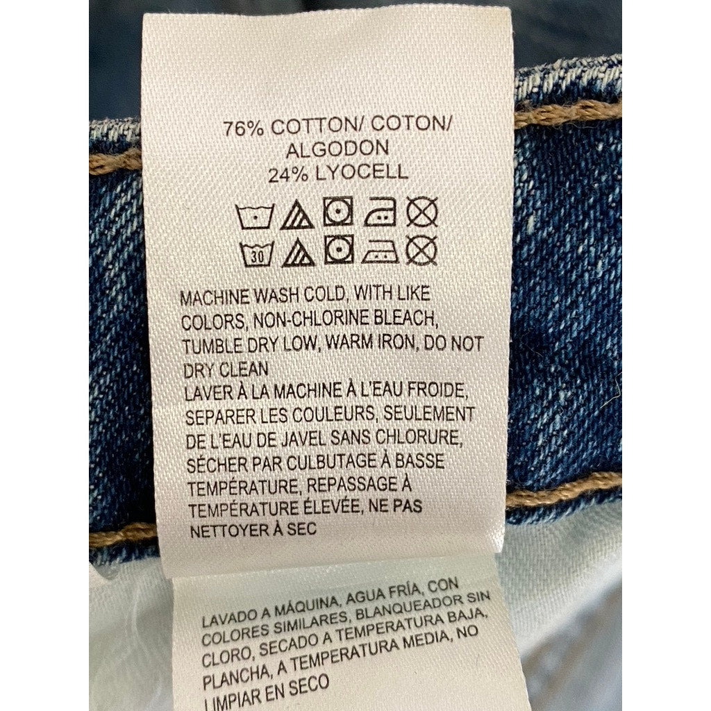 LUCKY BRAND Women's Light Blue Denim The Cut-Off Mid-Rise Shorts SZ 12/31