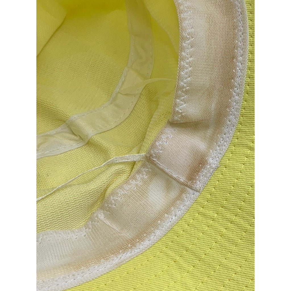 UNBRANDED Unisex Light Yellow Solid Bucket Hat SZ OS