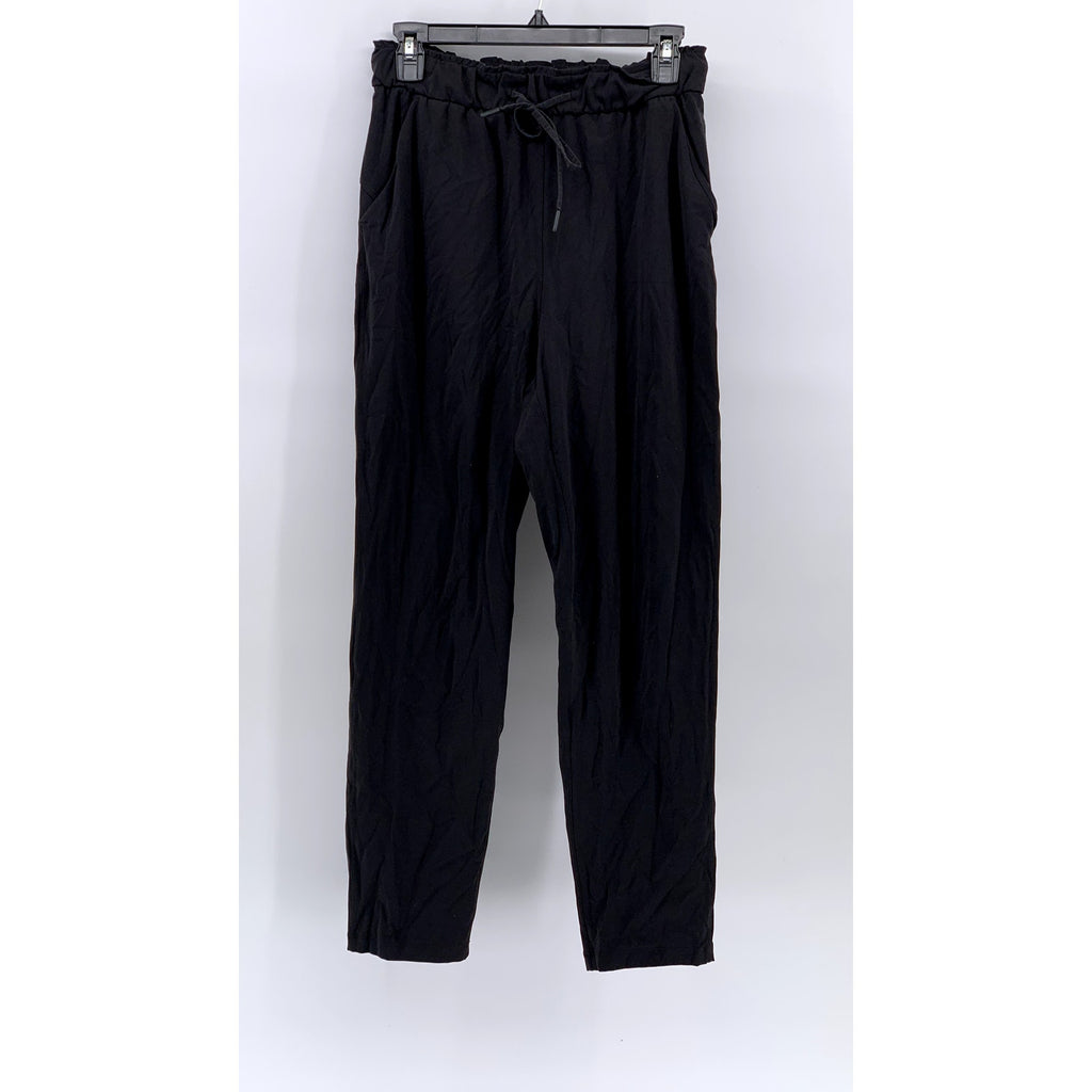LULULEMON Women's Black Drawstring Pull-On Active Pants SZ 6