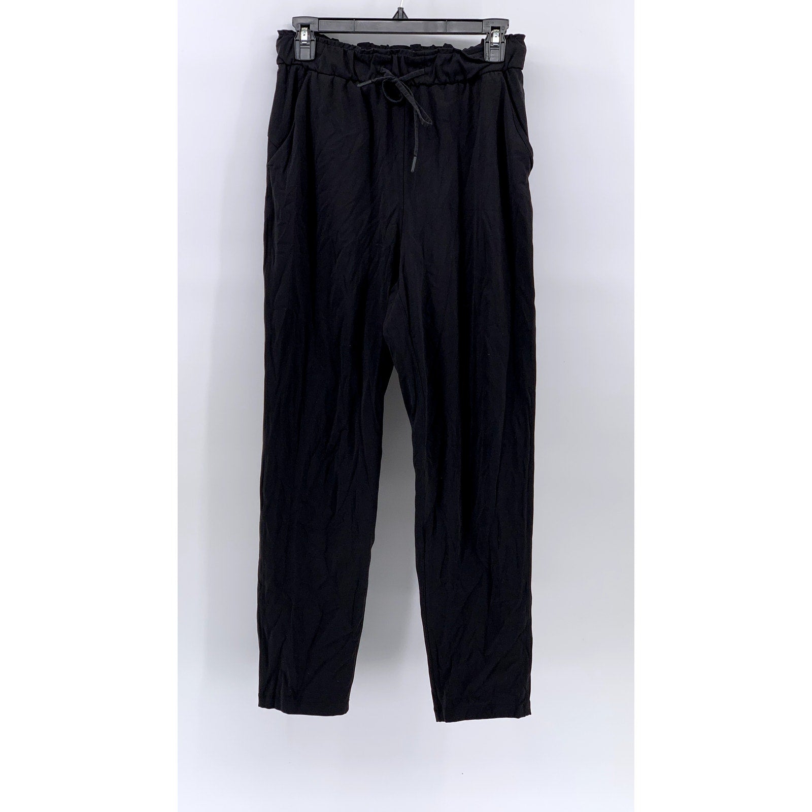 LULULEMON Women's Black Drawstring Pull-On Active Pants SZ 6