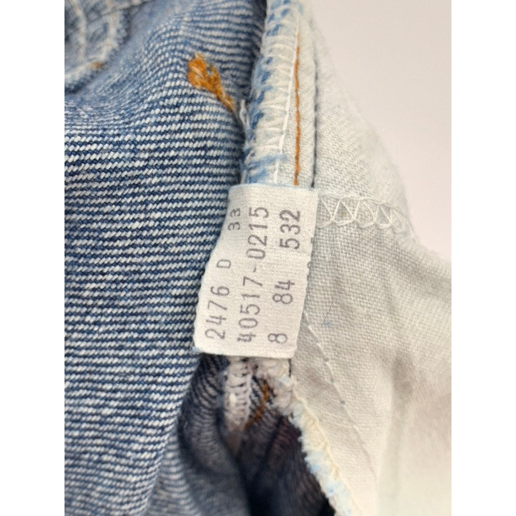 LEVI'S Men's Blue Vintage 80's Orange Tab Bootcut Five-Pocket Jeans SZ 30X30