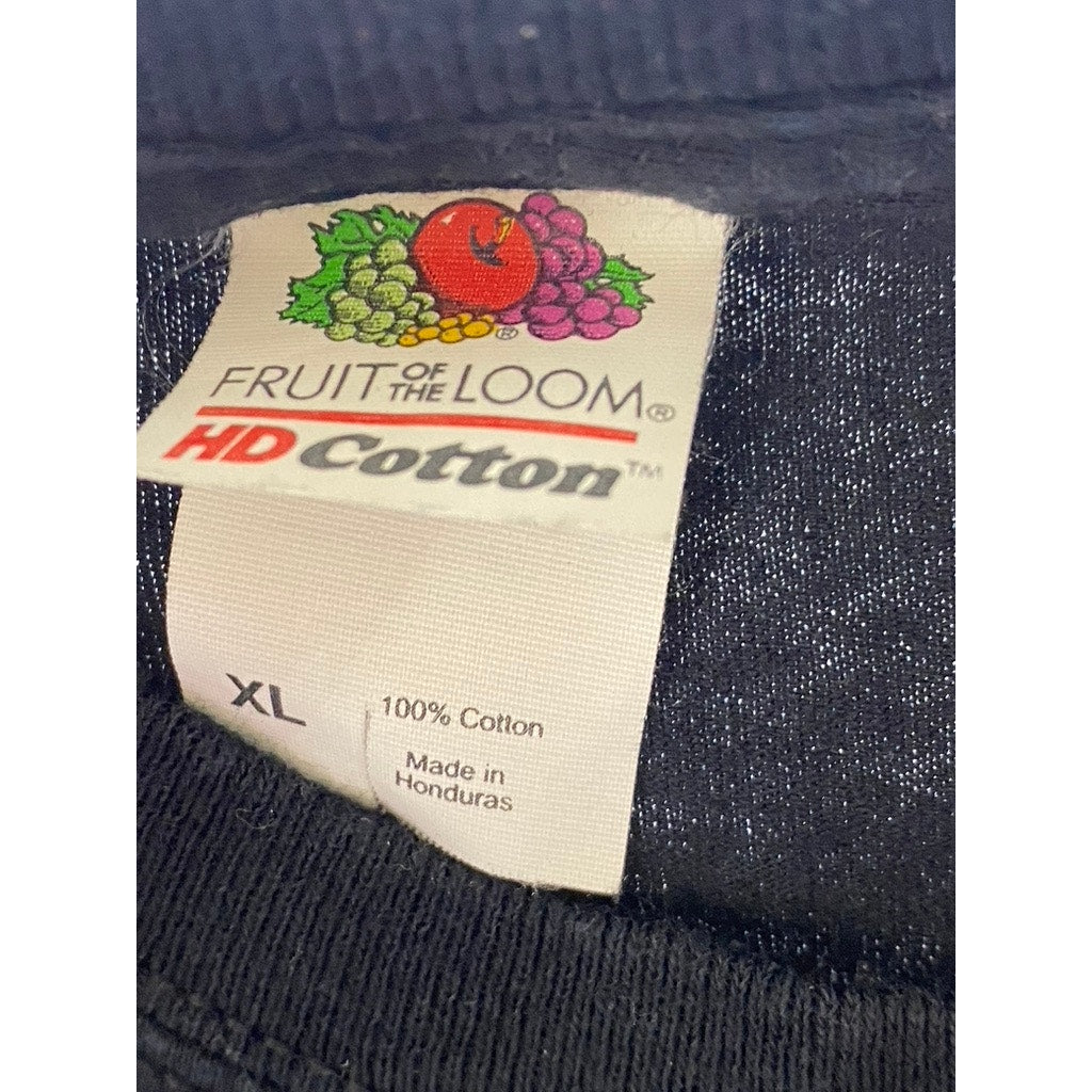 FRUIT OF THE LOOM Men's Black 'Jack Harlow' Tour List Graphic T-Shirt SZ XL