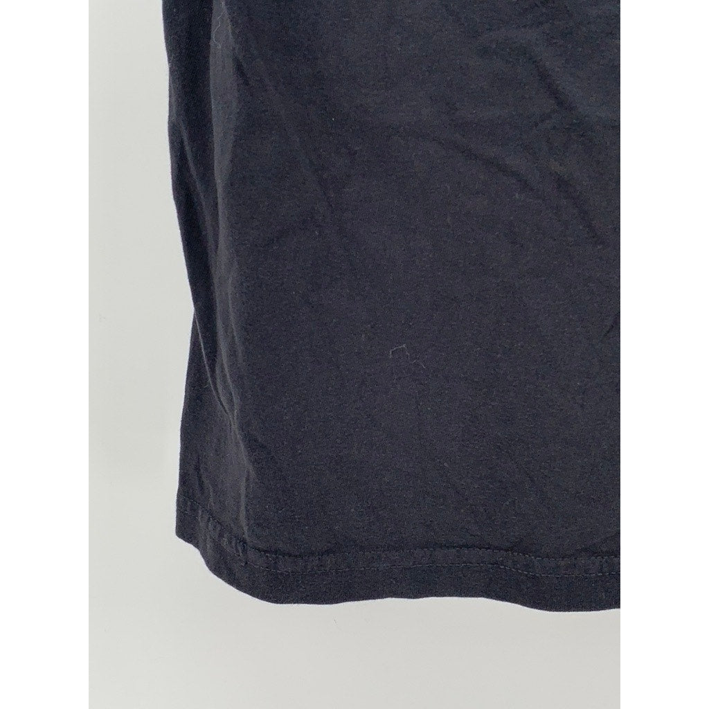 COMFORT COLORS Men's Black Logo Crewneck Casual Short Sleeve T-Shirt SZ S