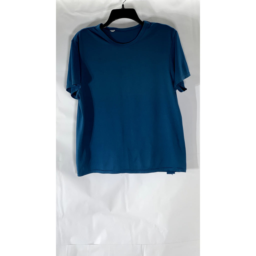 UNBRANDED Women's Dark Blue Crewneck Short Sleeve Top SZ M