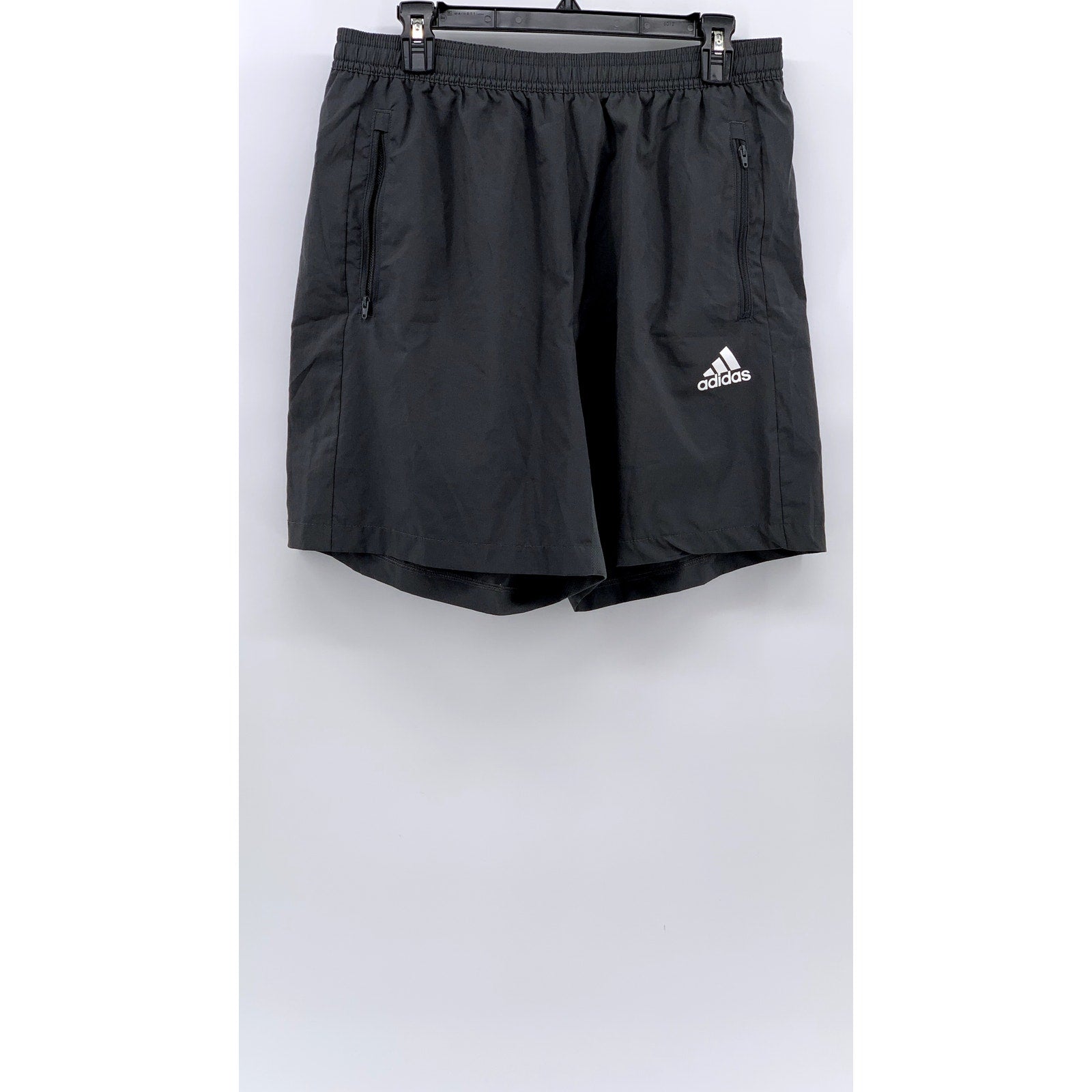 ADIDAS Men's Charcoal Gray PrimeGreen Aero Ready Pull-On Active Shorts SZ L