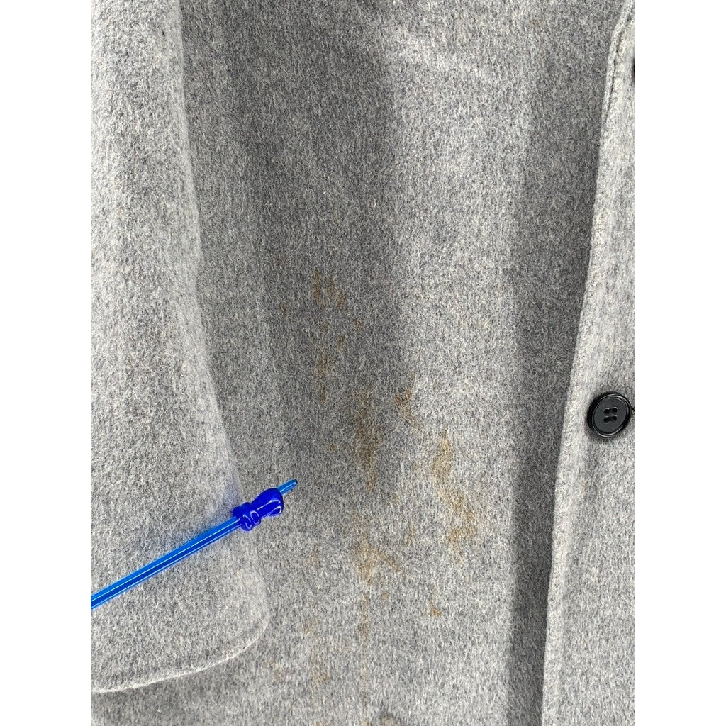 ALLSAINTS Men's Gray Wool Two-Button Coat SZ S