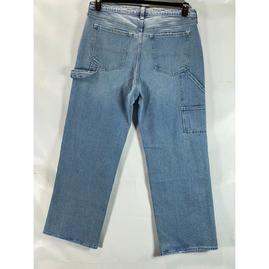 ABERECROMBIE & FITCH Light Blue Women's High-Rise 90's Relaxed Denim Jean SZ 33S