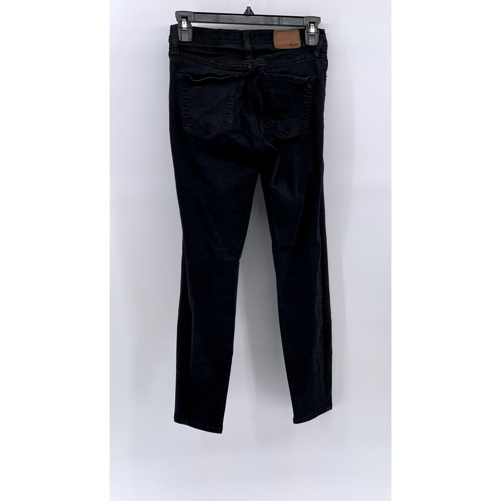 MADEWELL Women's Black Petite 9" High-Rise Skinny Jeans SZ 26S