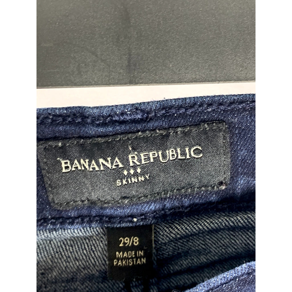 BANANA REPUBLIC Women's Dark Blue Regular-Fit Skinny Five-Pocket Jean SZ 29/8
