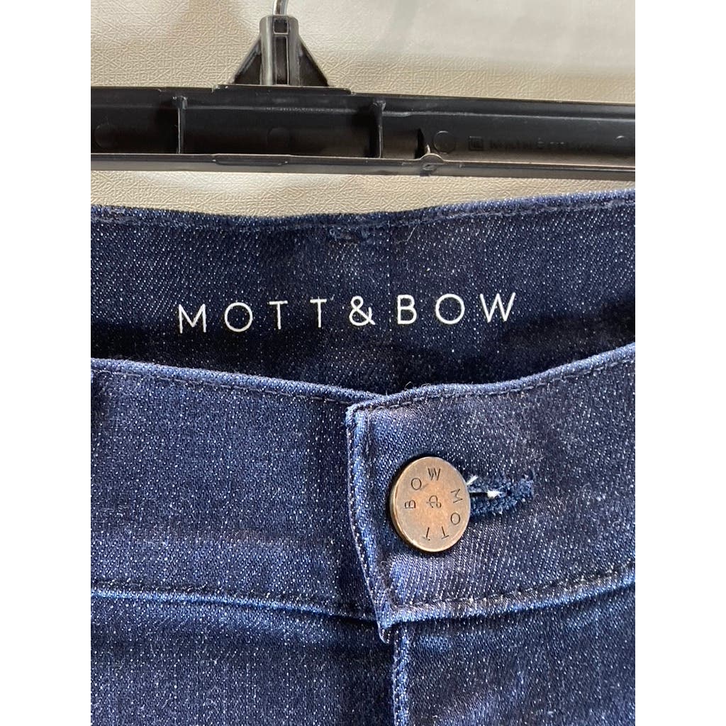 MOTT & BOW Men's Dark Blue Faded Skinny-Leg Crosby Denim Jeans SZ 31X32