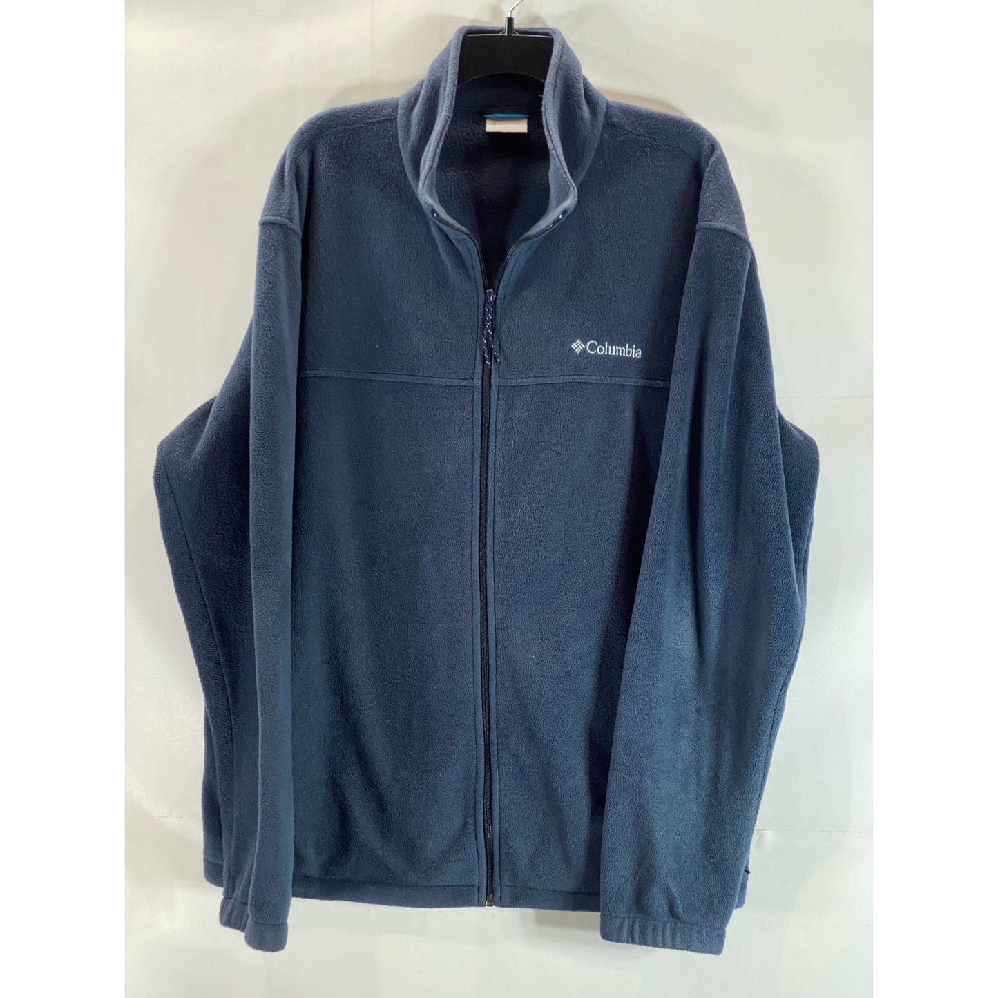 COLUMBIA Sportswear Men's Blue Granite Mountain Fleece Zip-Up Jacket SZ 2XL