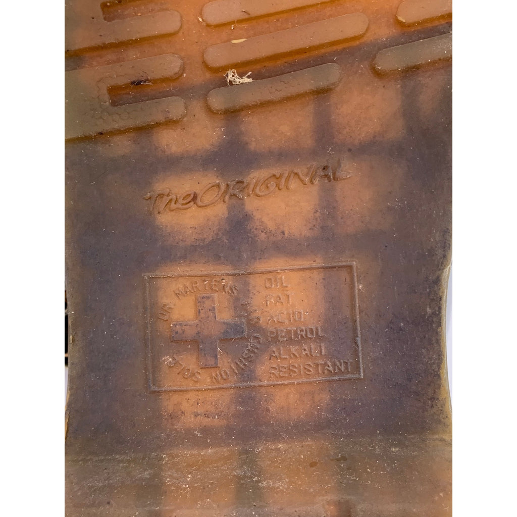 DR. MARTENS Women's Black Leather Perforated Slip-On Mary Jane Shoes SZ 7