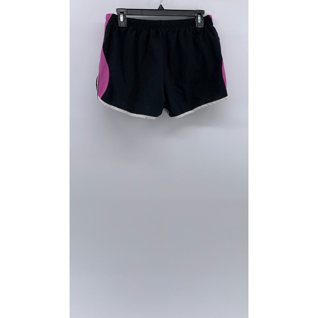 NEW BALANCE Women's Black-Pink Pull-On Active Running Shorts SZ M