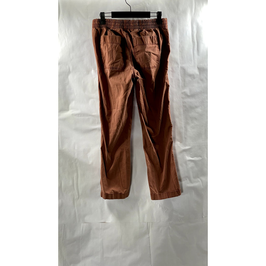 L.L. BEAN Women's Rust Orange Drawstring-Waist Favorite Fit Slim-Leg Pant SZ 6