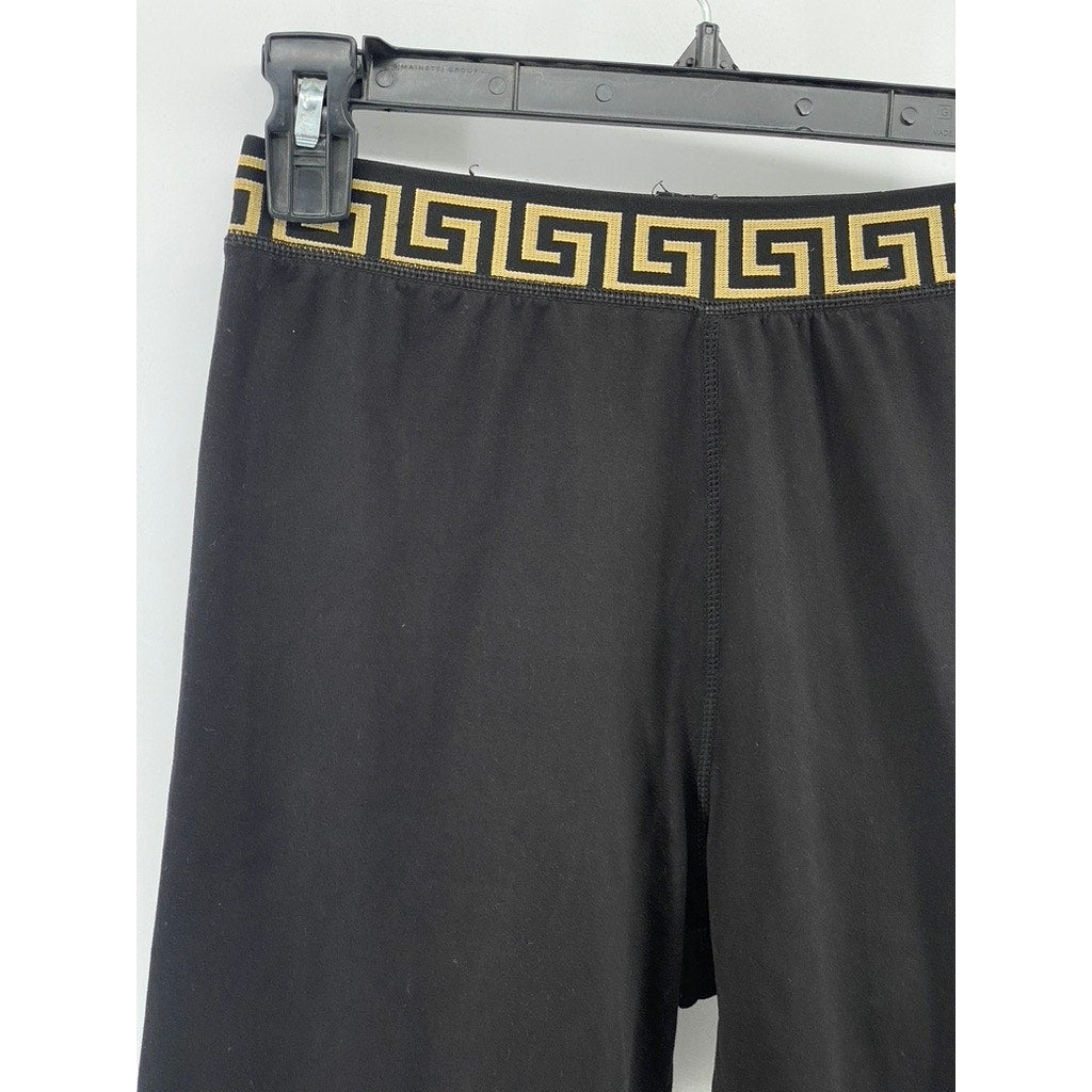 TRENDZ Women's Black Elastic Waist Pocketless Pull-On Casual Biker Shorts SZ S