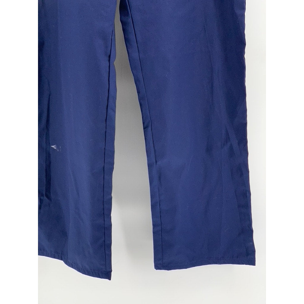 FUNDAMENTALS Men's Navy Solid Straight Leg Scrub Pants SZ M