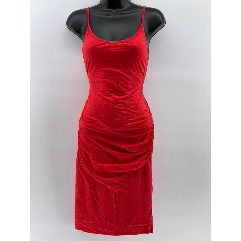 VELVET By GRAHAM & SPENCER Women's Red Solid Scoop-Neck Bodycon Dress SZ S