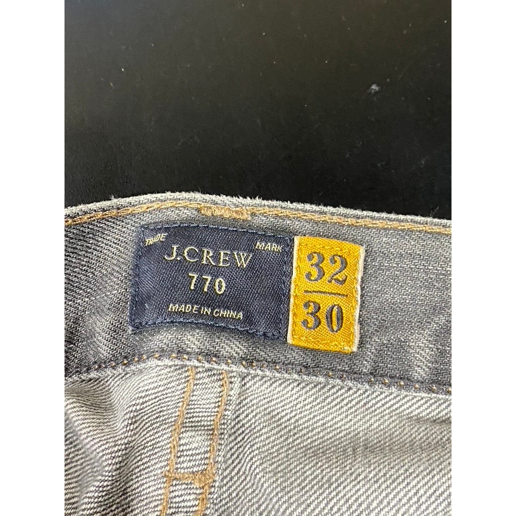 J.CREW Men's Gray 770 Straight-Leg Kaihara Denim jeans SZ 32X30
