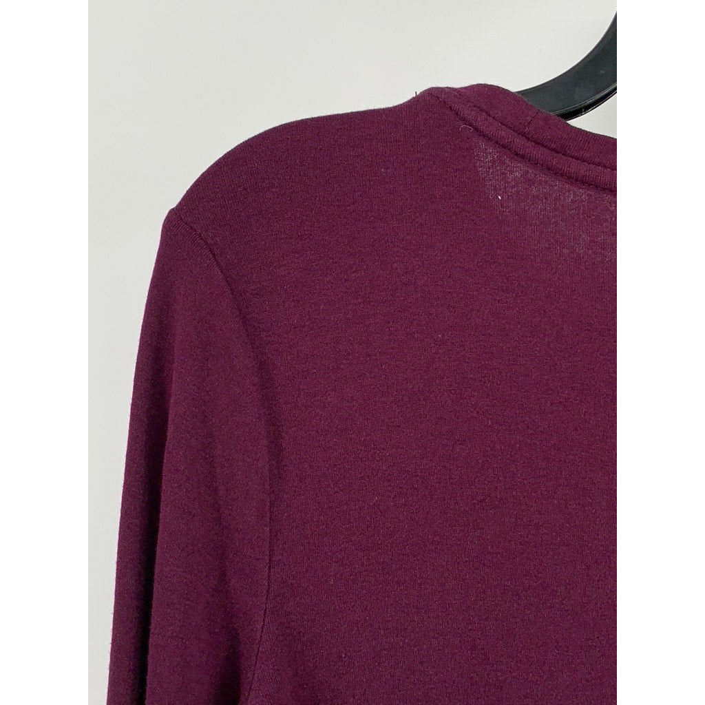 MERONA Womens Long Sleeve Burgundy Shirt SZ M
