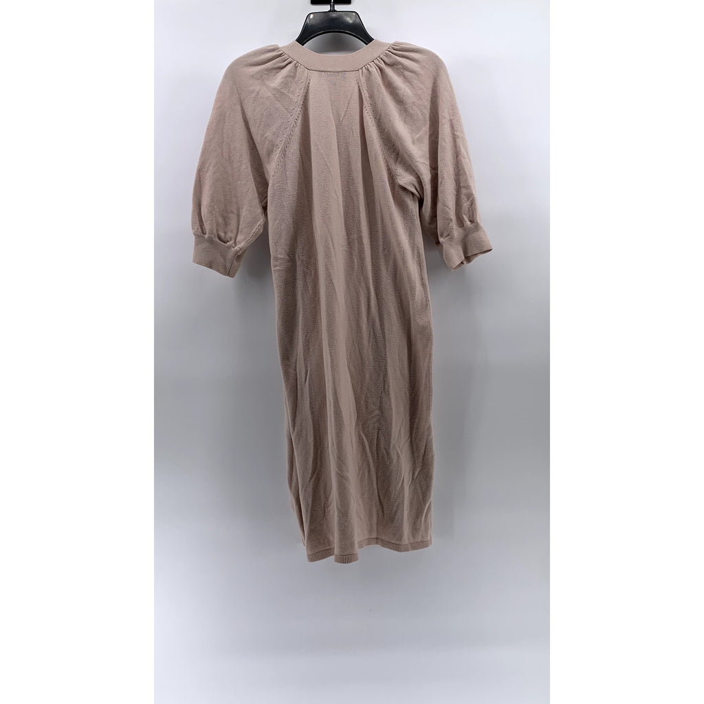 EXPRESS Women's Light Pink Open Front Balloon Elbow Sleeves Duster SZ S