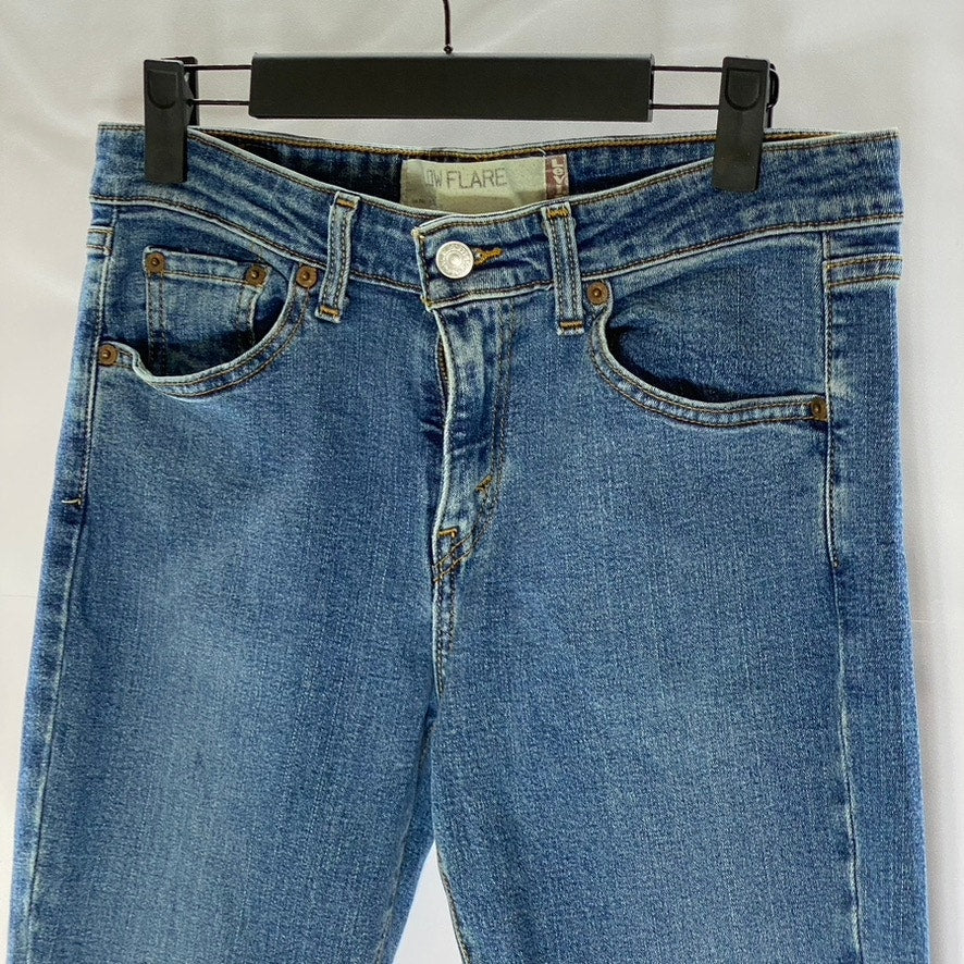 LEVI'S Women's Vintage Blue 519 Low Rise Flare Denim Five-Pocket Jean SZ 5