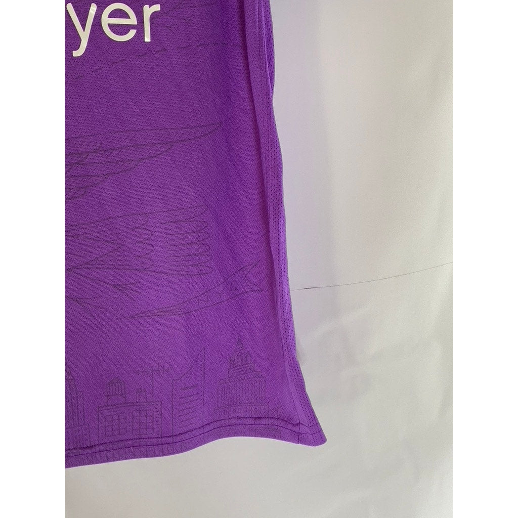 PALOMA NYC FOOTY Women's Purple/Black Custom #9 Crewneck Short Sleeve Jersey SZM