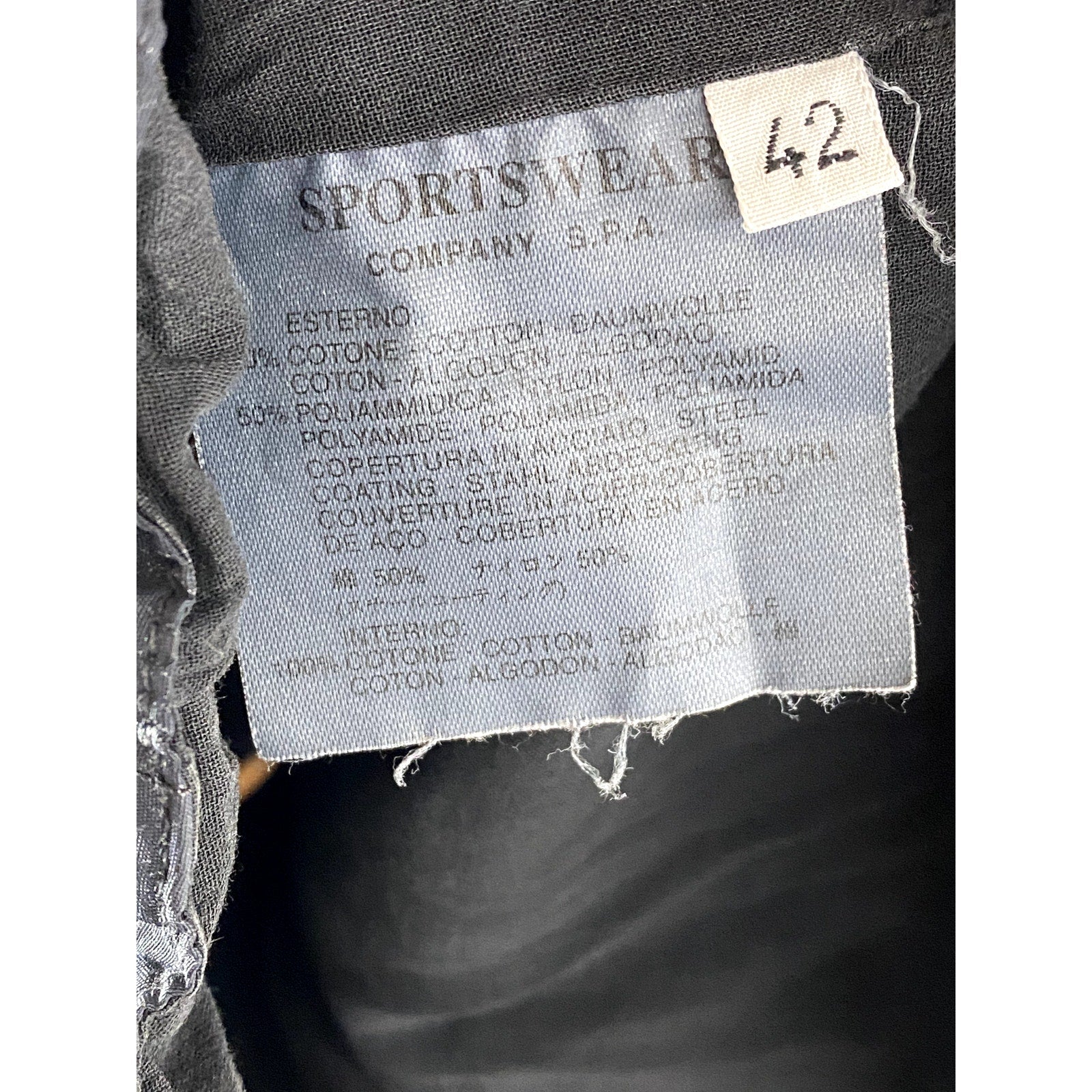 C.P. COMPANY Men's Vintage Black Textured Zip-Up Sleeveless Collarless Vest SZ42