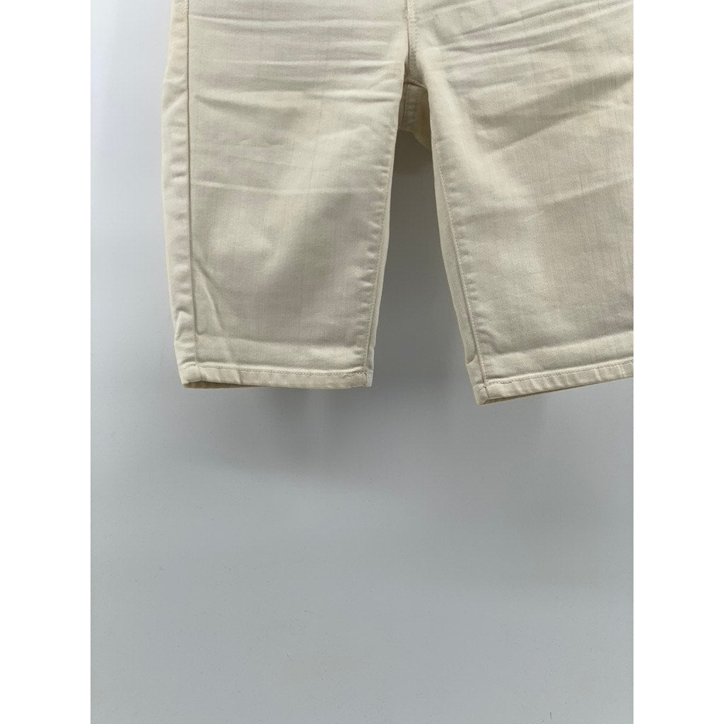 VINCE. Women's White Denim Five-Pocket Bermuda Shorts SZ 24