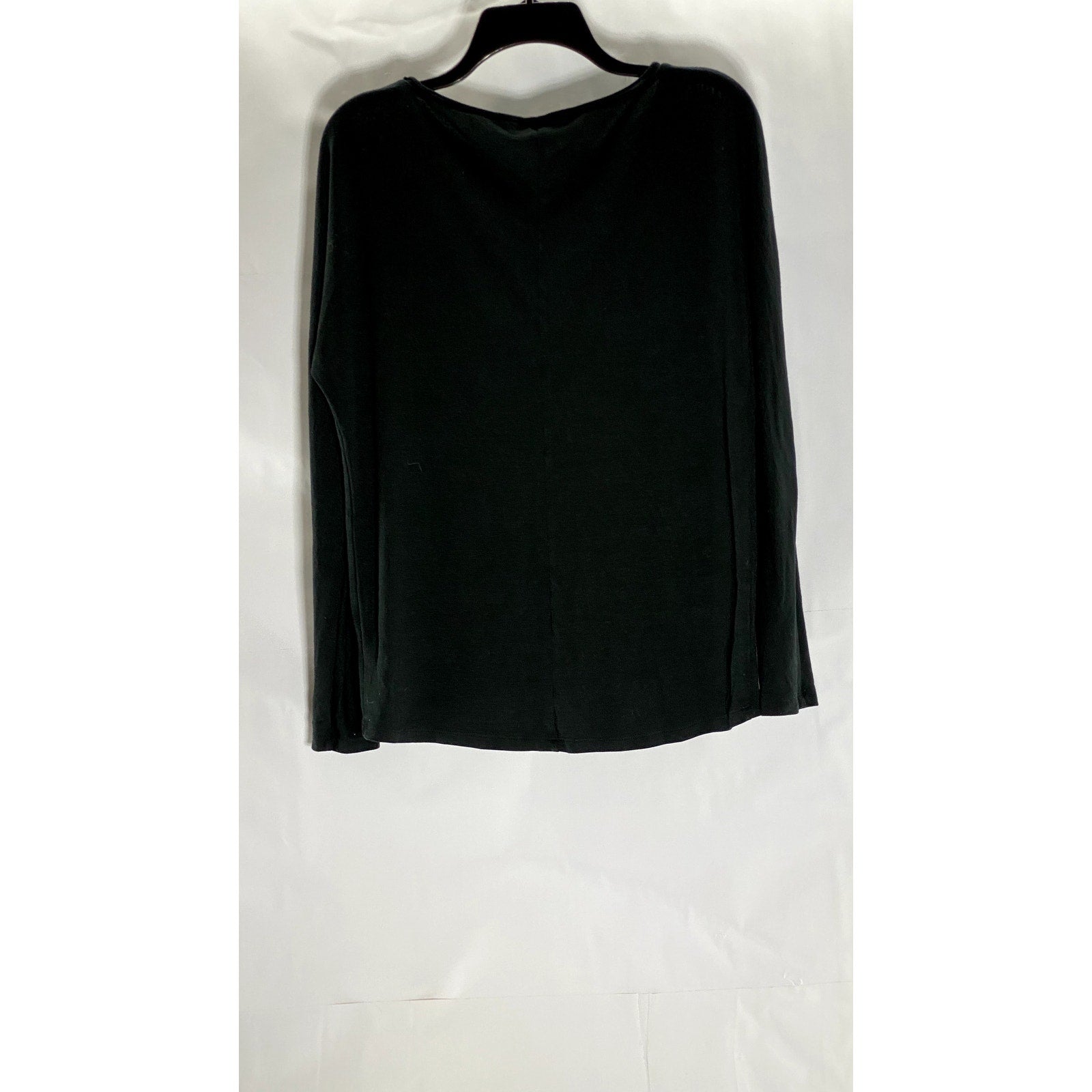 GAP Women's Black Solid Crewneck Long Sleeve Casual Top SZ S