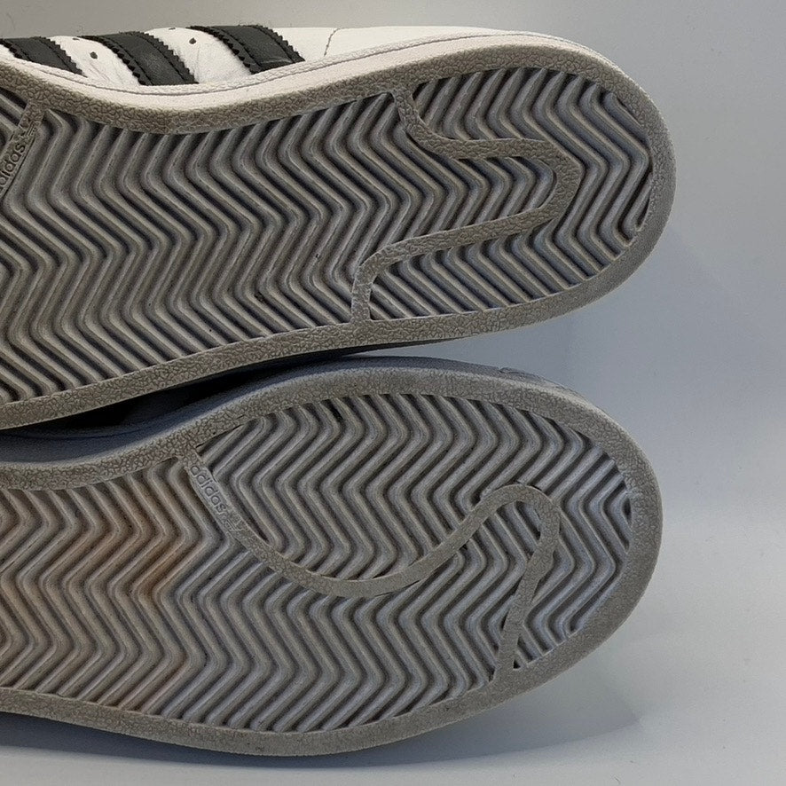 ADIDAS Women's White/Black Pro Model 3-Stripe High-Top Lace-Up Sneakers SZ 5.5