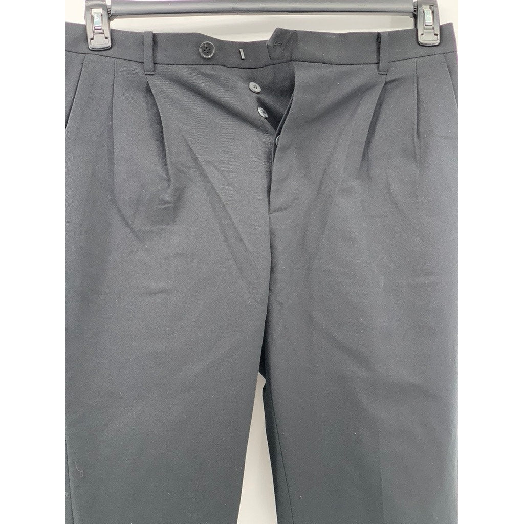 ALLSAINTS Men's Black Pleated Tallis Trouser Pant SZ 32