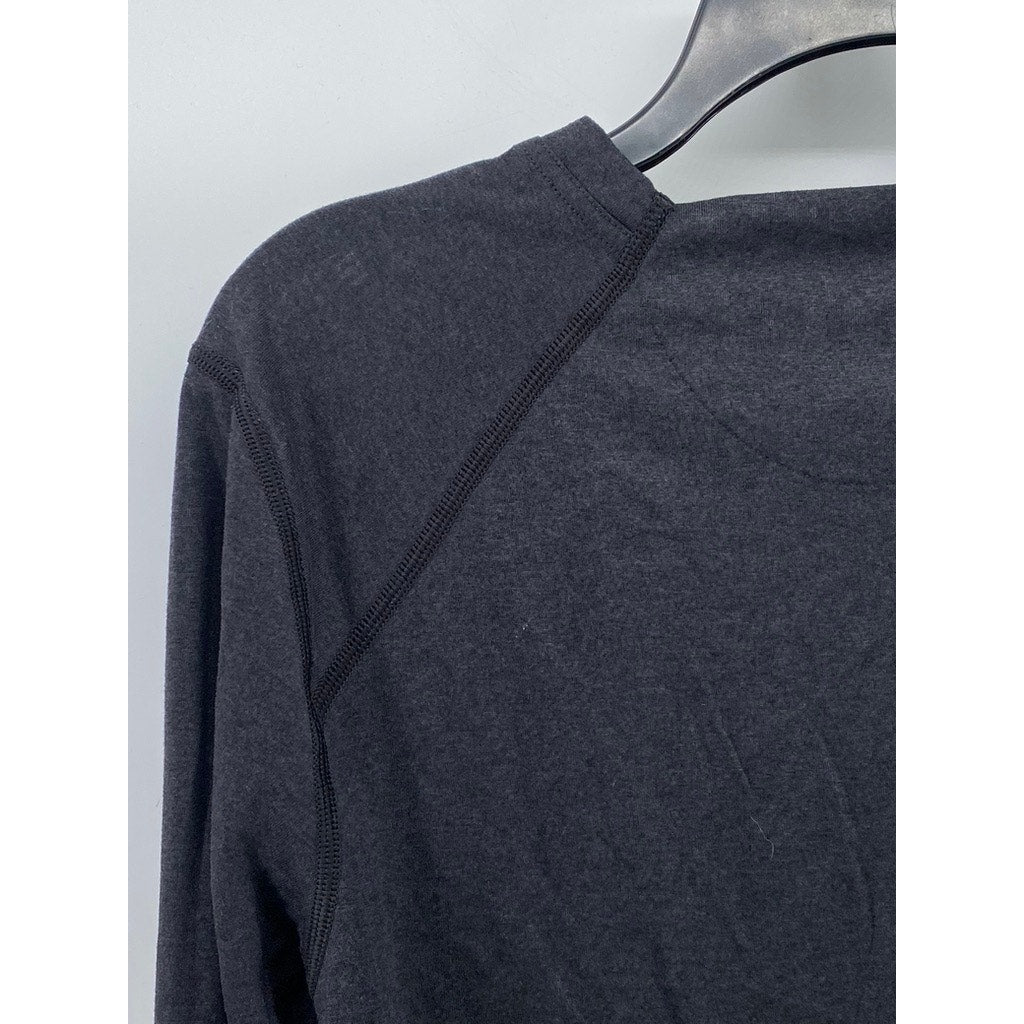 REI CO.OP Men's Charcoal Gray Crewneck Long Sleeve Active T-Shirt SZ M