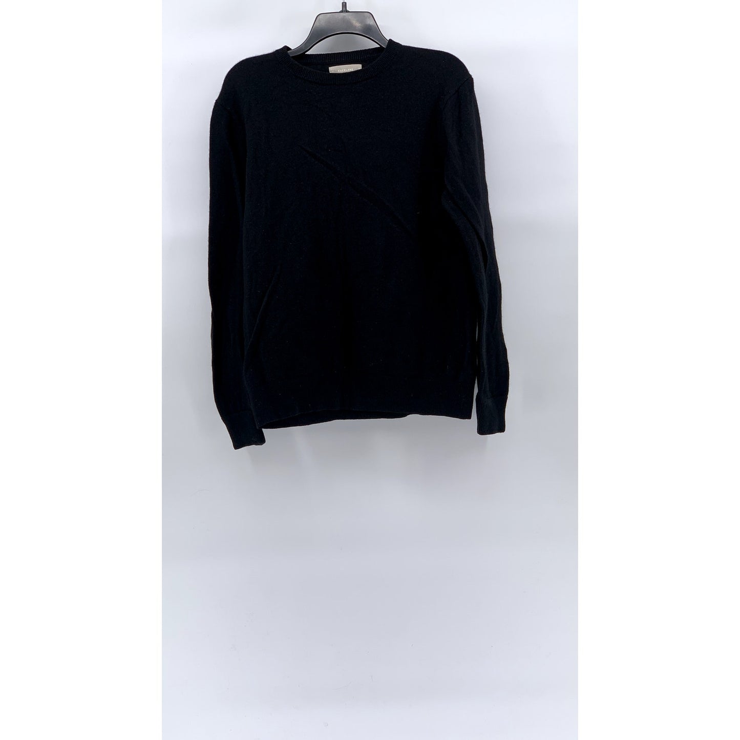 EVERLANE Women’s Black Classic Crewneck Cashmere Pullover Sweater SZ M