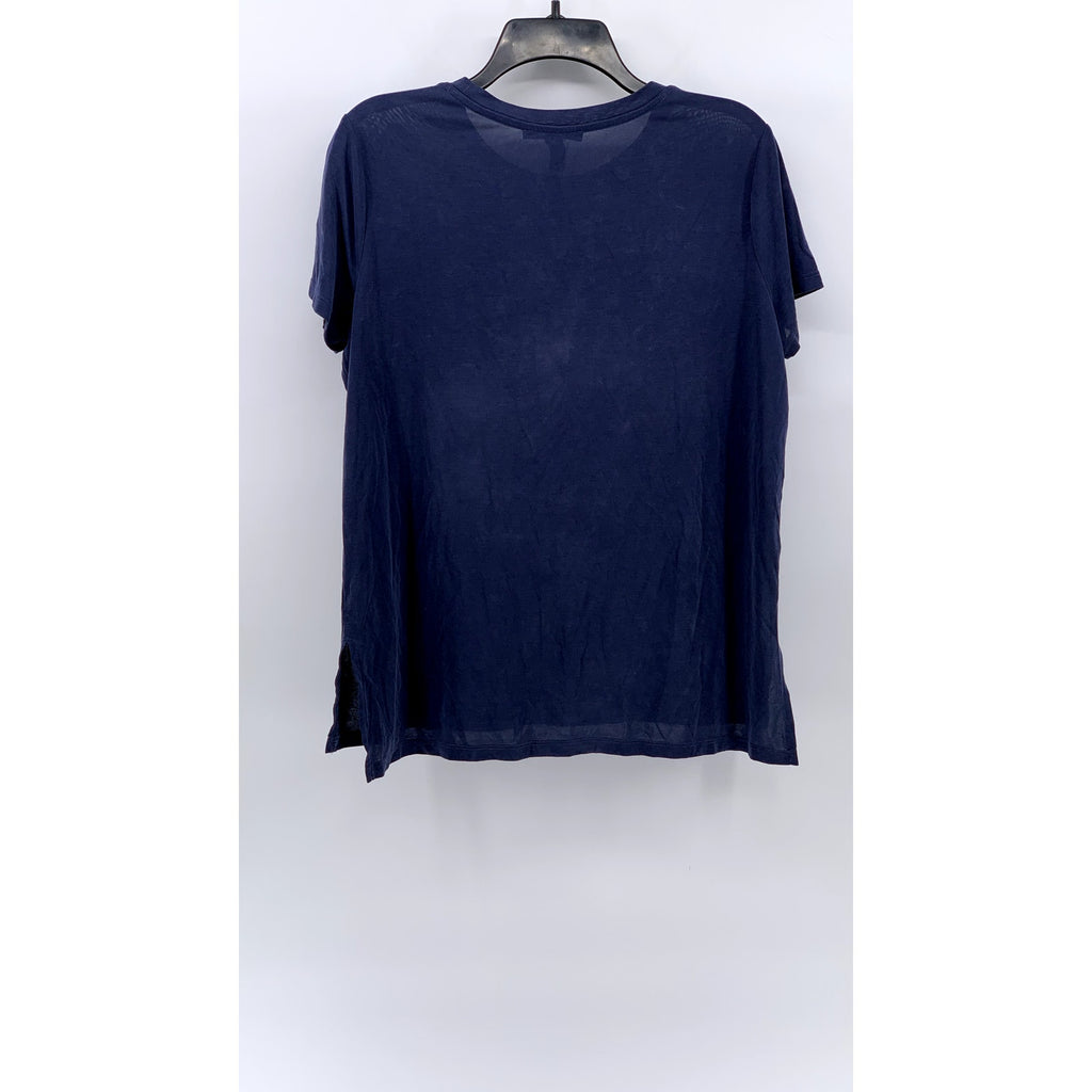 FOREVER 21 Women's Navy Crewneck Short Sleeve T-Shirt SZ L