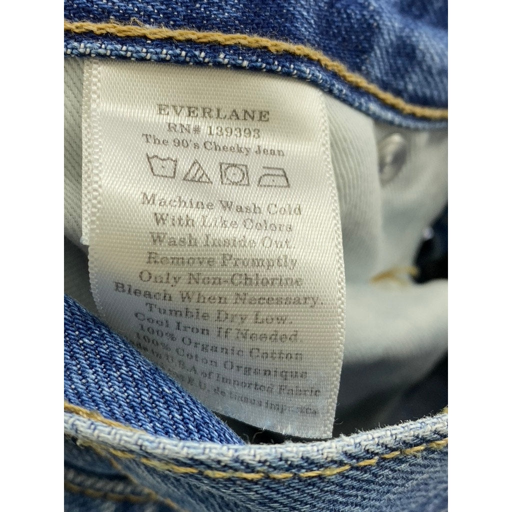 EVERLANE Women's Dark Blue Denim The 90's Cheeky Organic Cotton Ankle Jean SZ 26