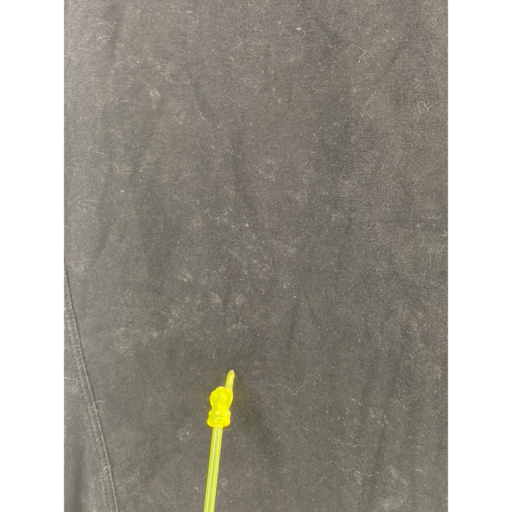 ALPHALETE Men's Black Solid Crewneck Short Sleeve T-Shirt SZ M