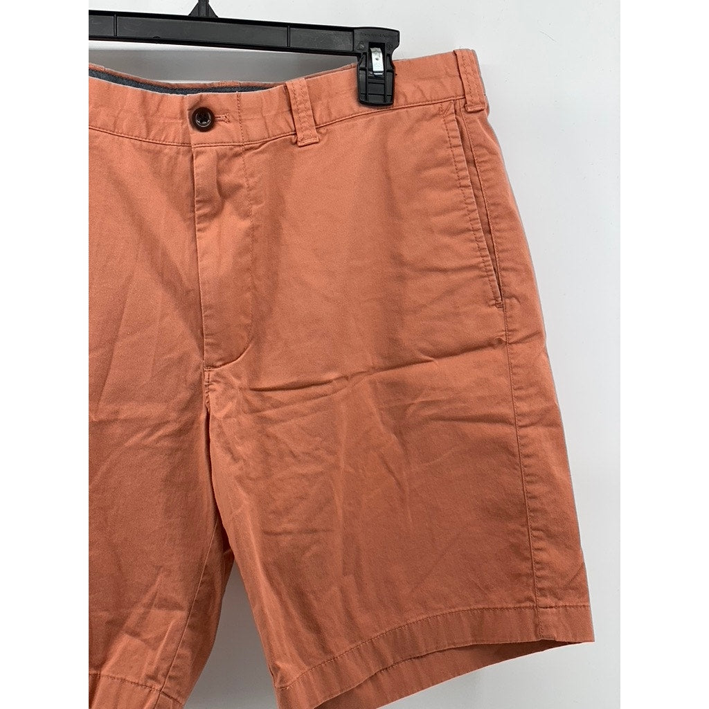 J.CREW Men's Orange Regular-Fit Stretch 9" Chino Shorts SZ 35