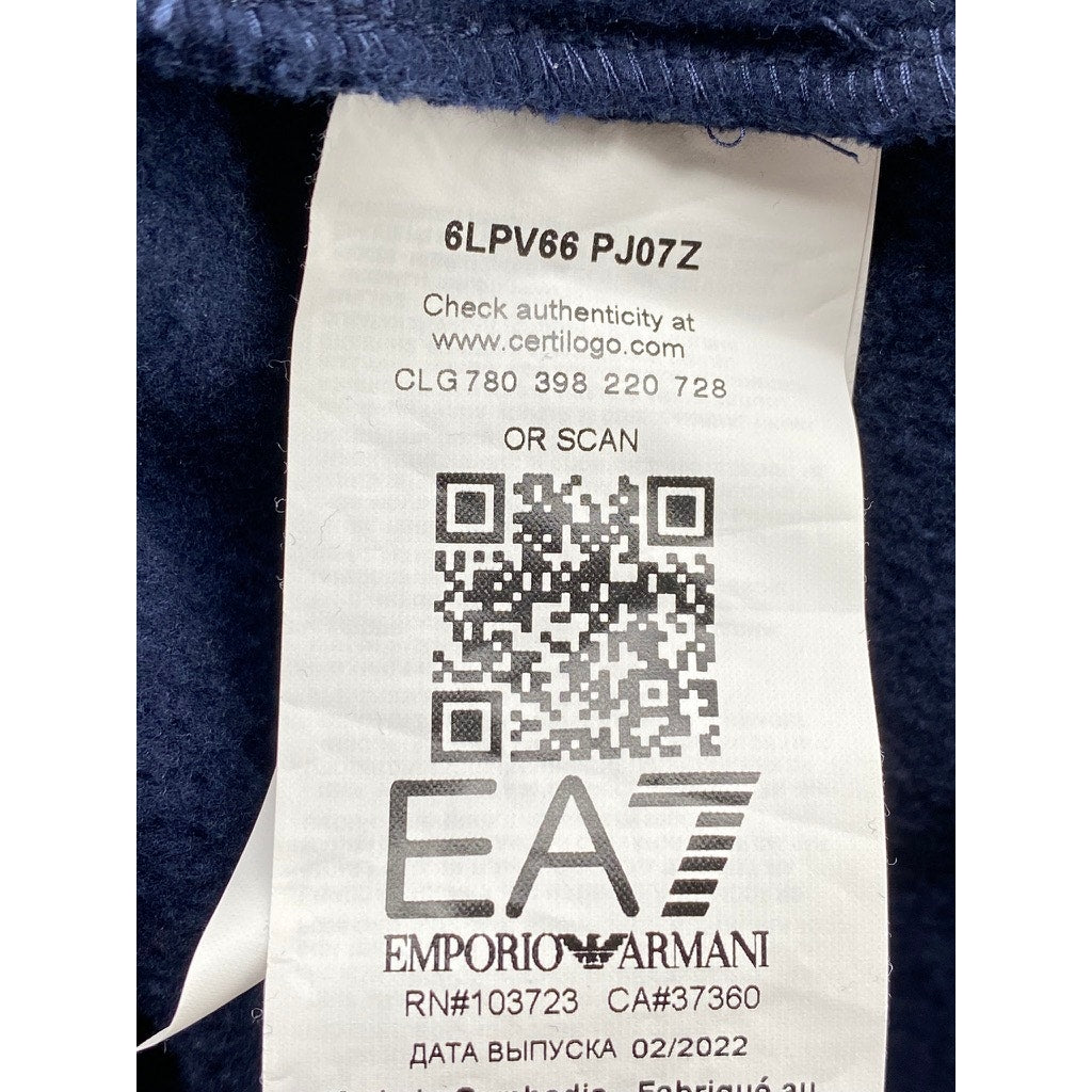 EA7 EMPORIO ARMANI Men's Navy Blue Pull-On Logo Sweatpants SZ L