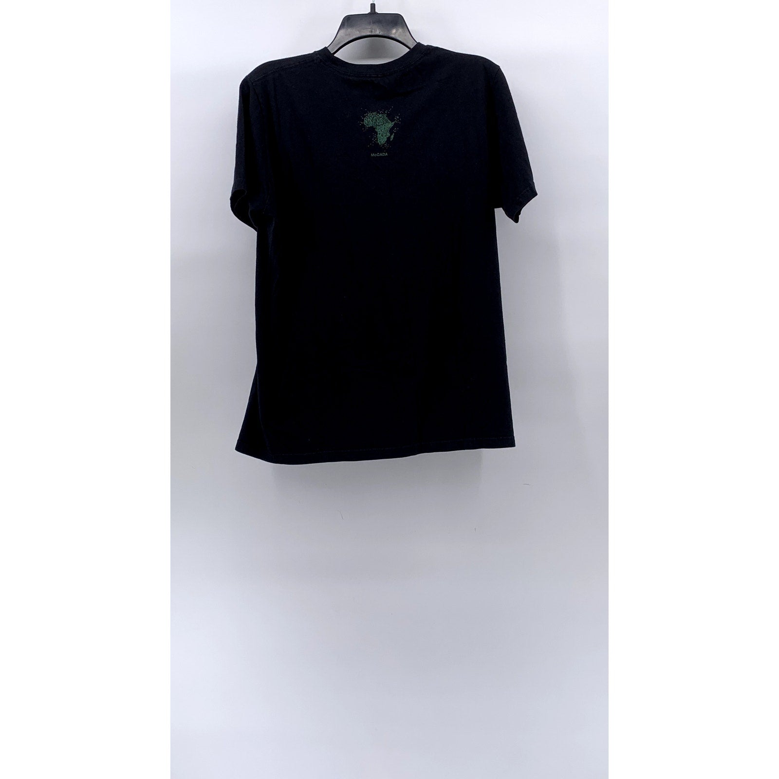 CUSTOM INK Men's Black Round Logo Crewneck Casual Short Sleeve T-Shirt SZ S