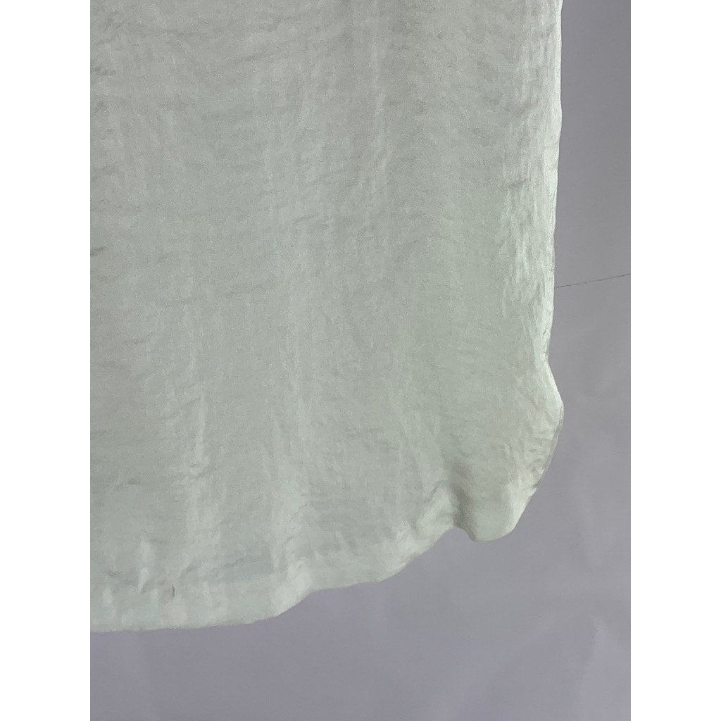 MICHAEL MICHAEL KORS Women's Cream/Black Four-Strap Back Scoop-Neck Top SZ 10