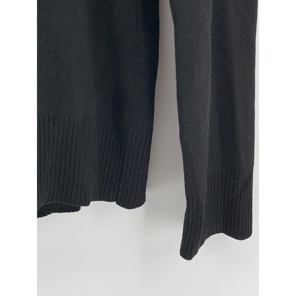 SPENSE Women's Black V-Neck Button-Up Cardigan SZ M