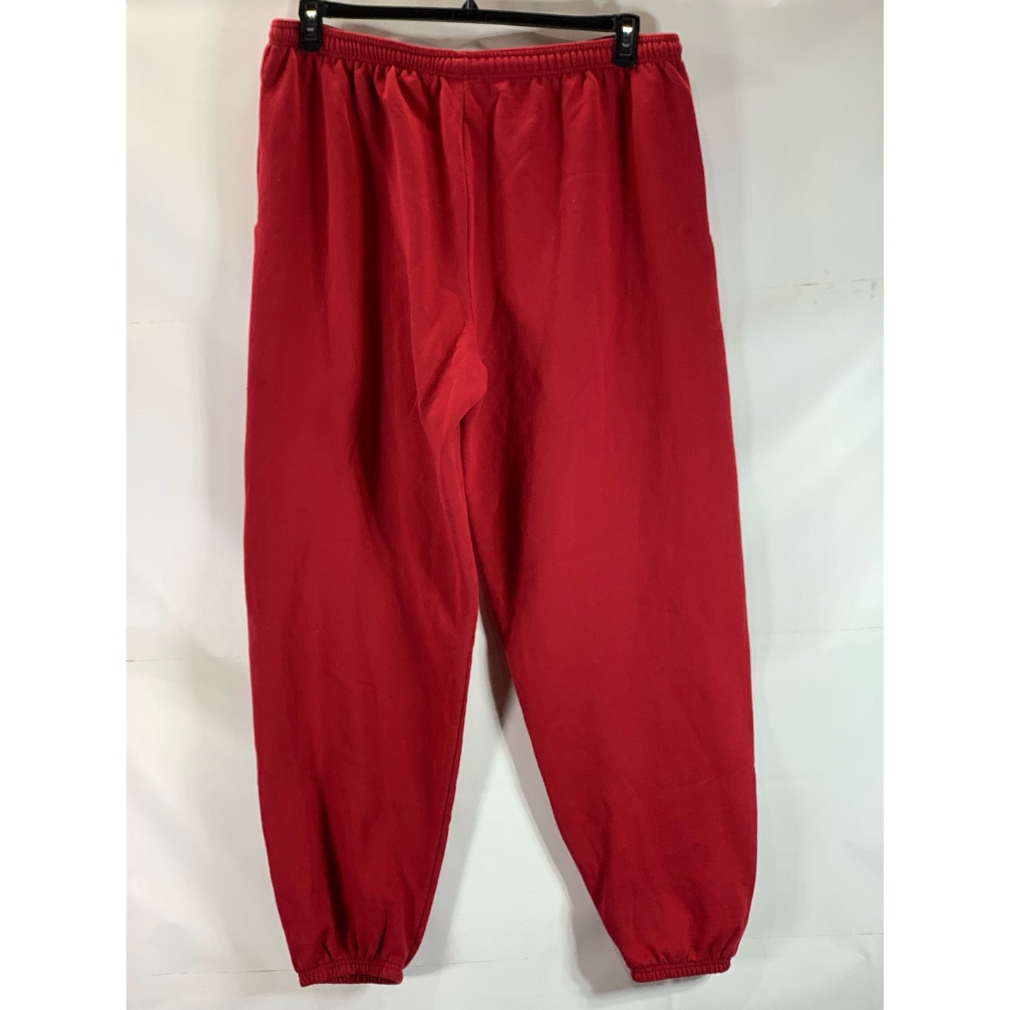 CHAMPION Men's Red Salisbury Logo Eco Powerblend Pull-On Sweatpants SZ 2XL