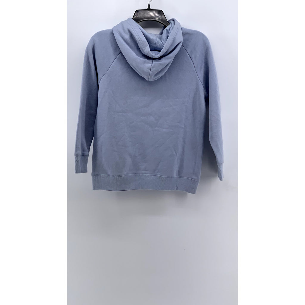 CHAMPION Girls Light Blue-Pink Script Logo Hoodie SZ XL