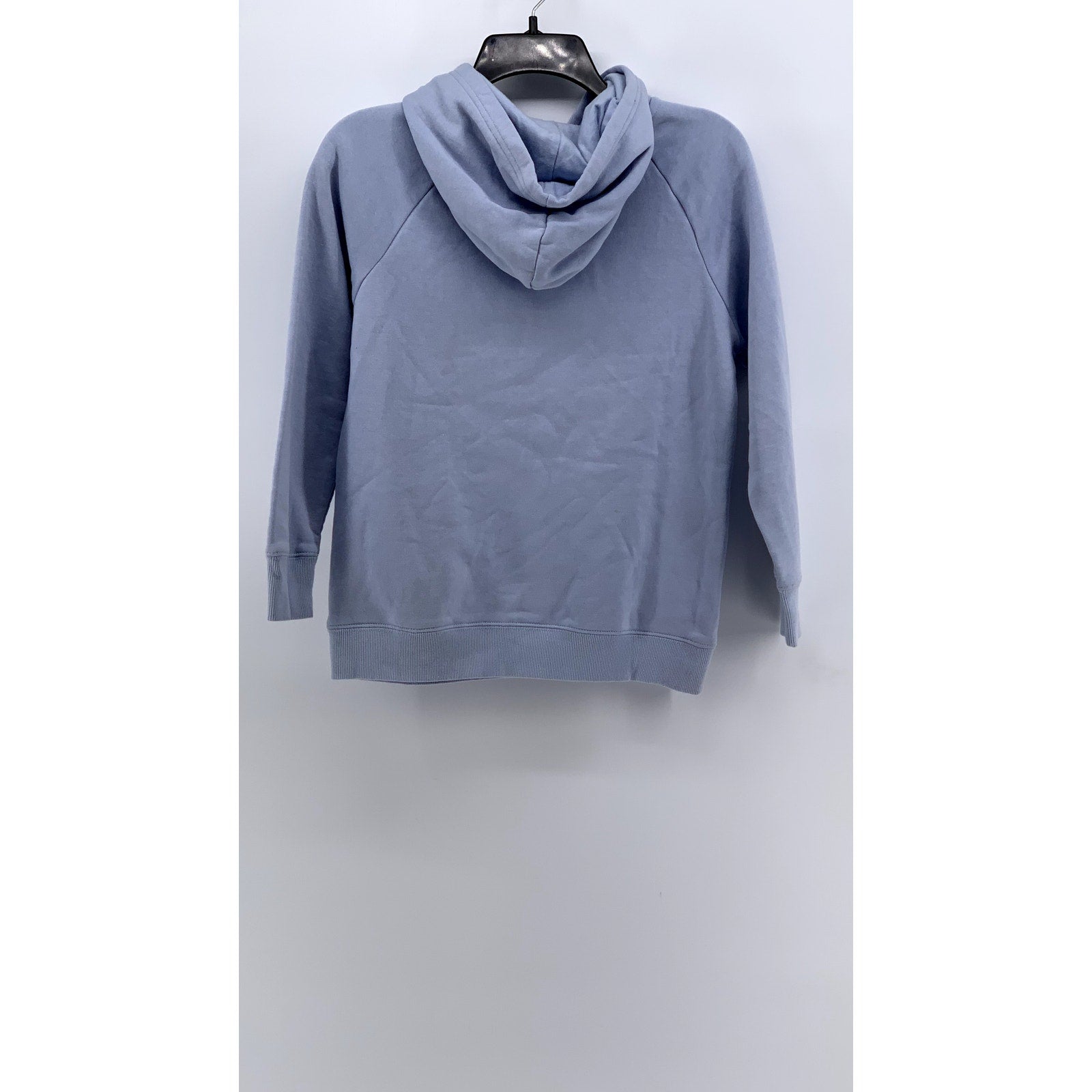 CHAMPION Girls Light Blue-Pink Script Logo Hoodie SZ XL