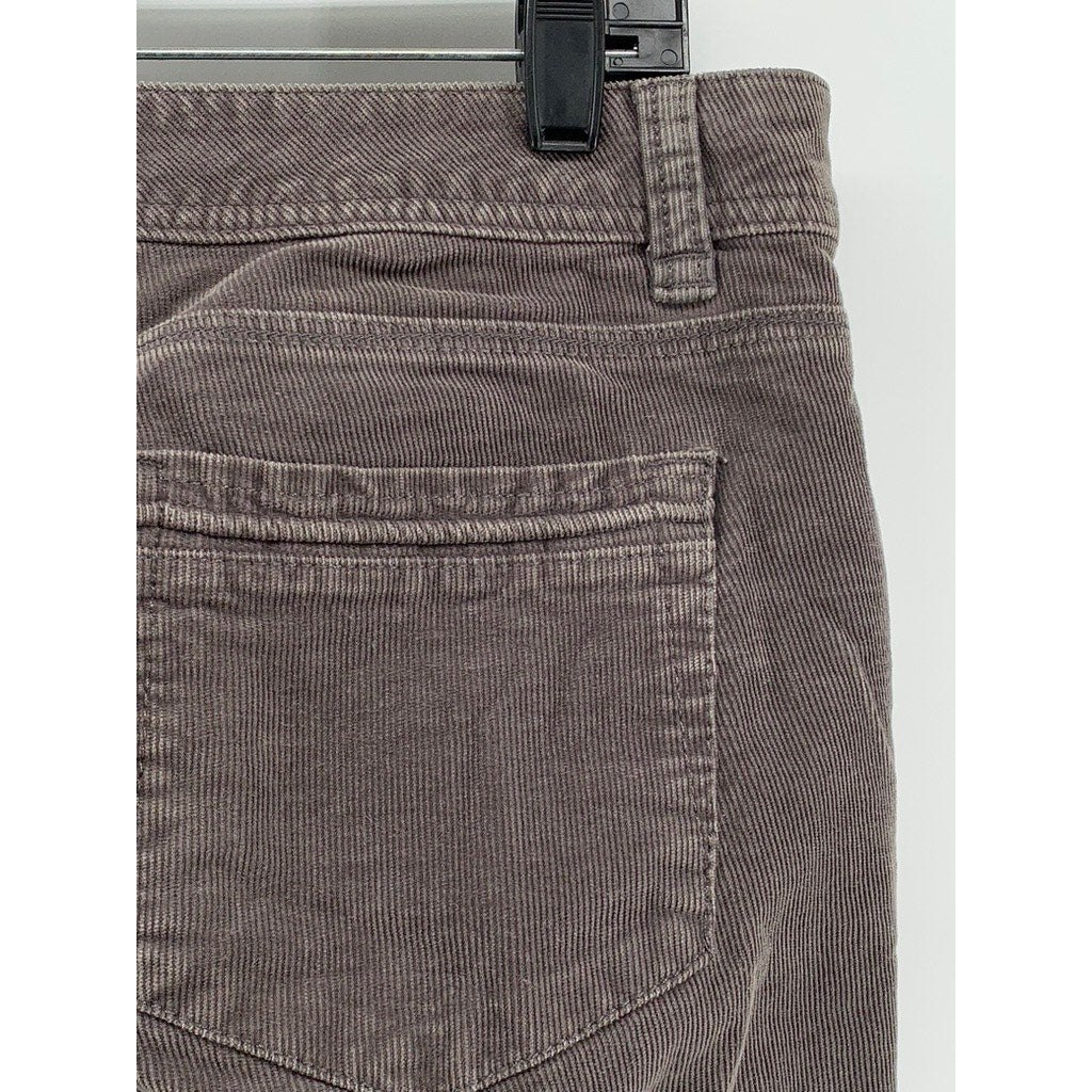 SONOMA LIFE+STYLE Women's Gray Corduroy Straight Leg Modern Fit Pants SZ 10